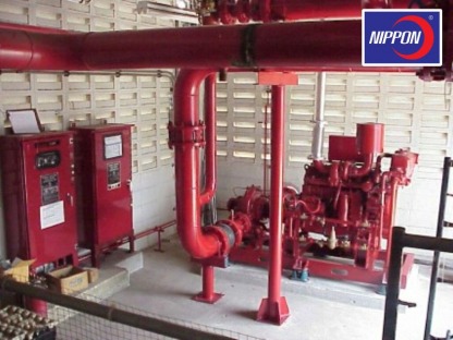 ติดตั้งหัวฉีดดับเพลิง